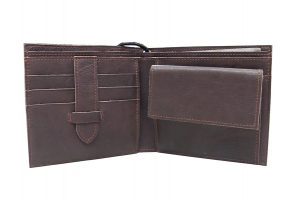 Washed Grain Bifold Wallet