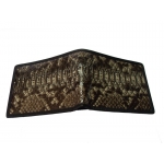 Short Wallet - Snake Skin Brown